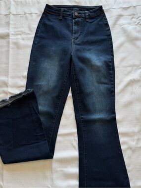 SHEIN Dark Navy Flare Jeans